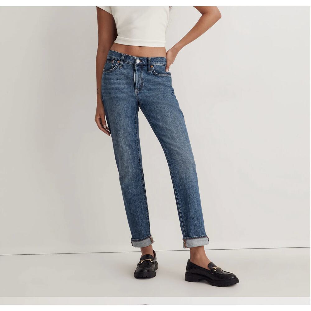 Madewell The Slim Boyjean in Talford Wash Distressed 26 - Picture 1 of 8